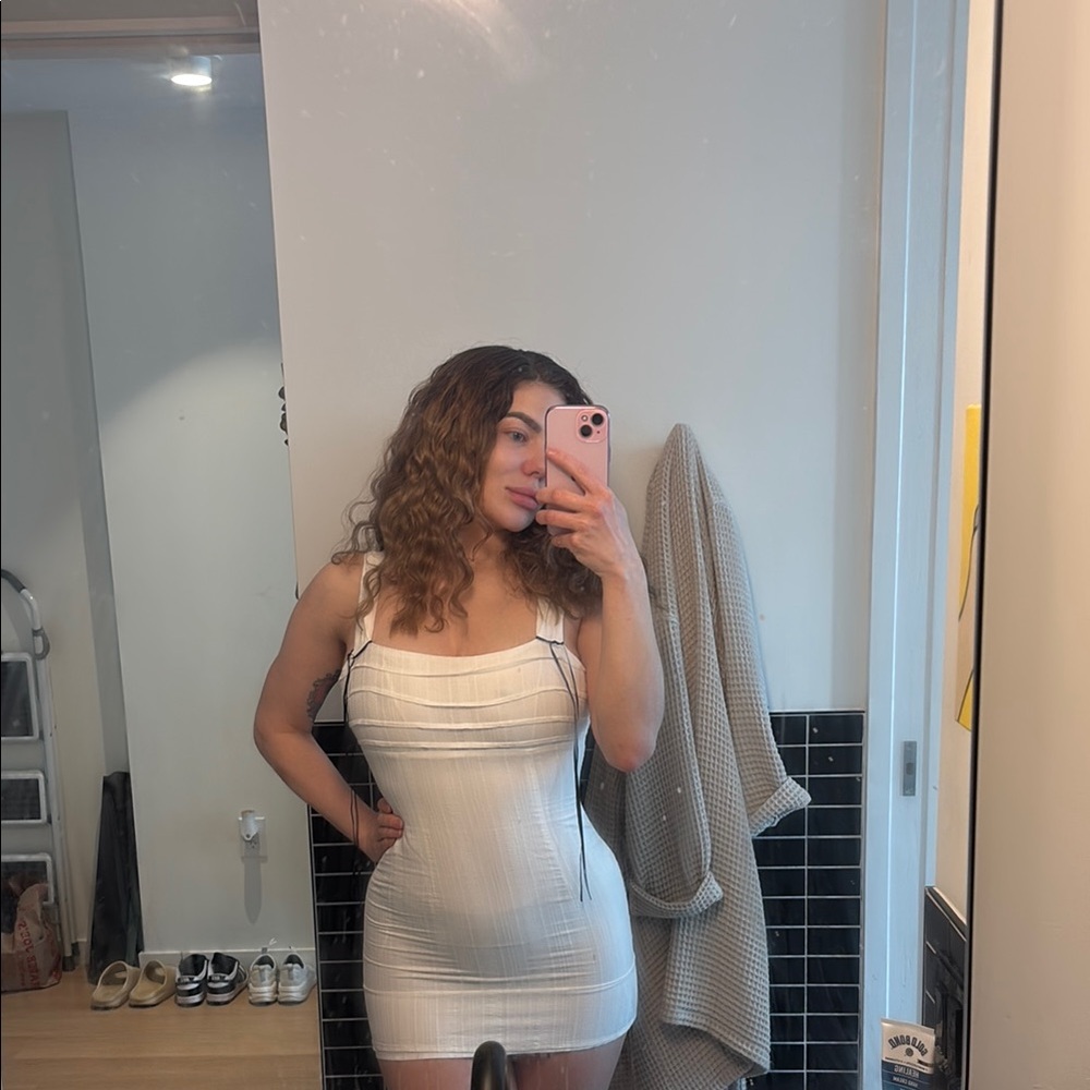 Elegant White Bodycon Dress- Cherli Mini Dress from Revolve